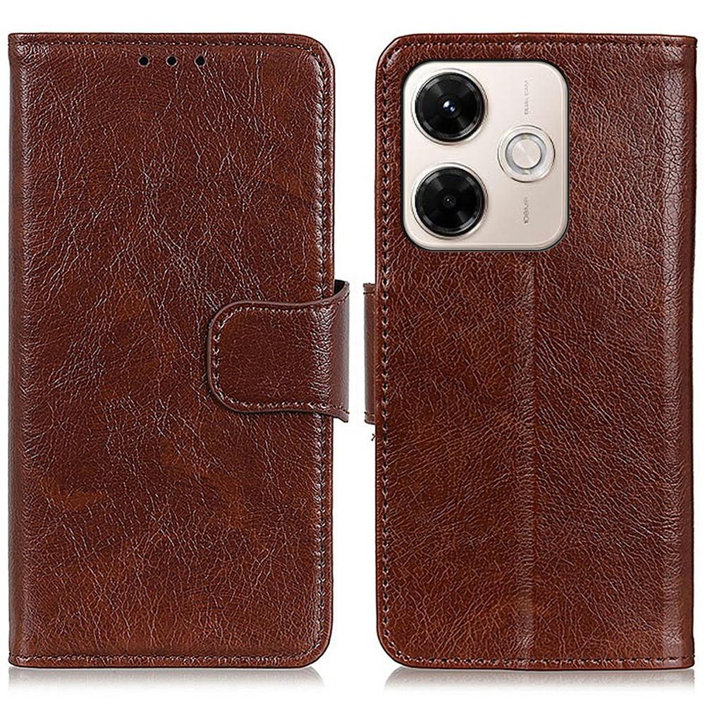 

For Xiaomi Redmi 13x 4G Case Nappa Texture Split Leather Wallet Phone Cover D