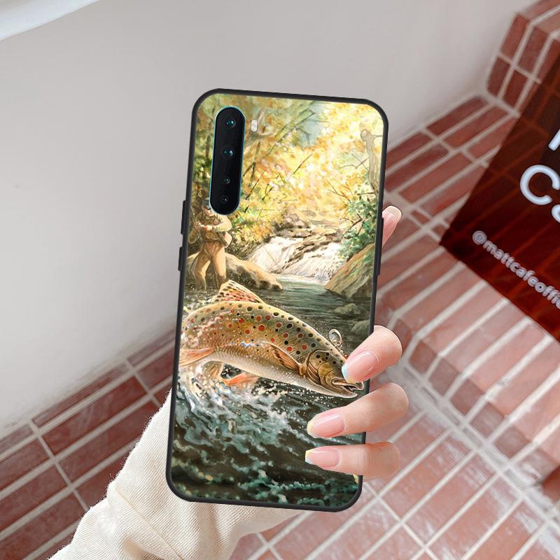 

Trout Fish Fishing Case For OnePlus 13T 10R 10T 8T 12R 13R 15 13 12 11 10 9 Nord CE 5 2 3 4 Lite N20 N30 Cover OnePlus 11