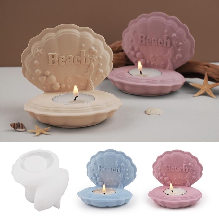 Ocean Themed Resin Molds Silicone Candle Holder Molds Ocean Themed Silicone Molds for Epoxy Resin, Home Decorations