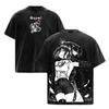 Man Reze Anime T-shirt Vintage Y2k Washed Oversized Tees Tops Short Sleeve Pure Cotton Tshirt Men Women Clothing