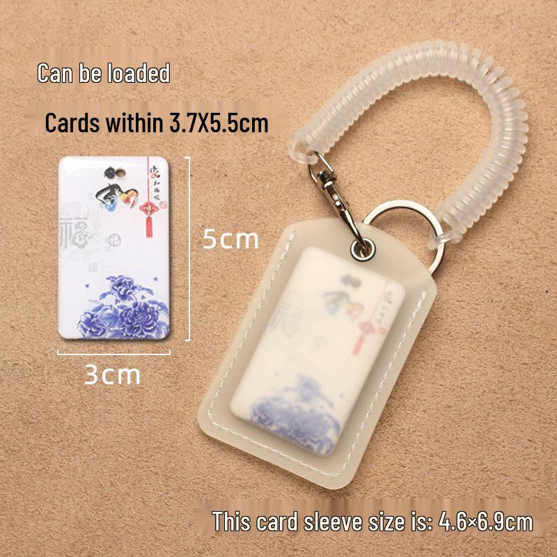 Transparenter tropfenförmiger Ausweishalter & Aufzugskartenhülle