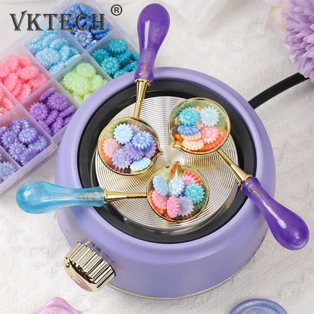 Electric Sealing Wax Furnace Handmade Supplies Heating Melting Wax Furnace Warmer Melts 2-speed Adjustable Wedding Invitations
