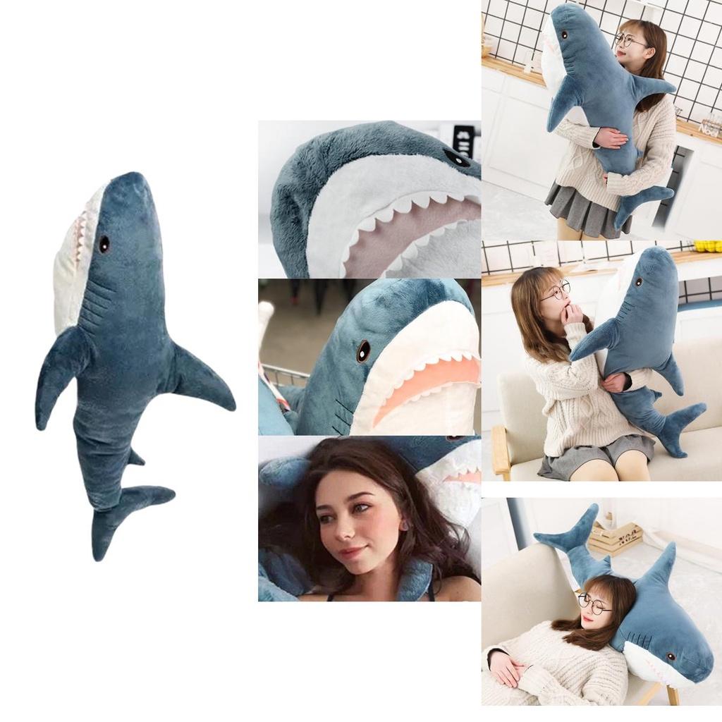 Peluche Réaliste Requin 3D Jouet Oreiller Pour Décoration Et Cadeau Pour Enfants