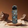 780ML 3D Printed Water Bottle with Butterfly Print Sports Water Bottle | Leak-Proof Flip Lid All-Over Design Gym Cup,PVC-Free