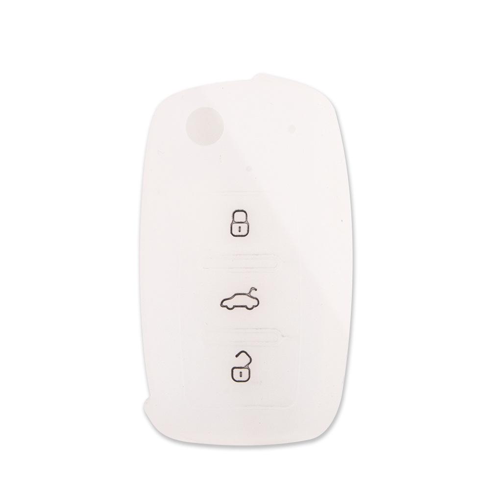 Silikon-Schlüsselhülle für Volkswagen 3-Tasten-Modelle: Bora, Sagitar, Lingyu, CC, Golf, Tiguan, Lavida