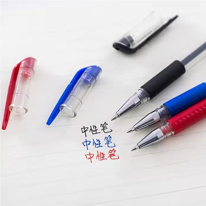 12pcs Gel Pens Black/Red Ballpoint Pens Stationery 0.5mm Cute Pens Korean Stationery Kawaii School Supplies Office Accessories