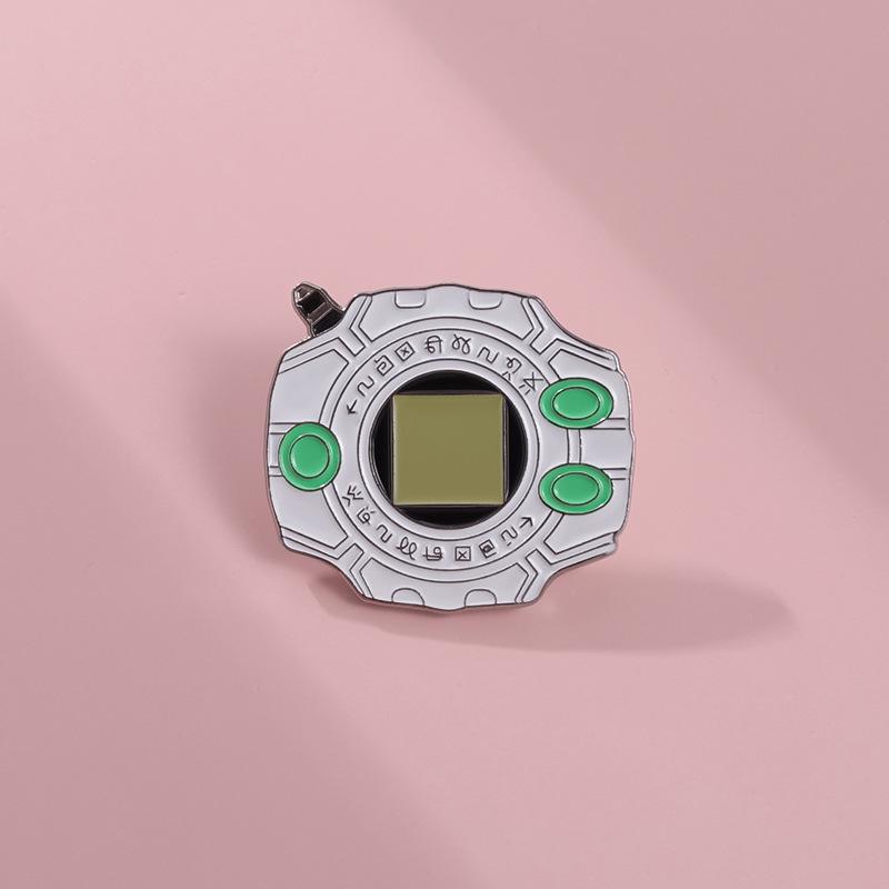 Trendy Japanese Anime Evolution Brooch: Versatile Digital Metal Badge & Clothing Accessory