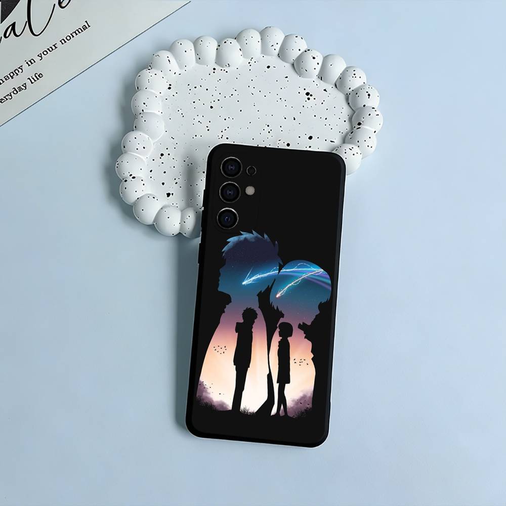 

Y-N-Your- Name Black Soft Silicone Phone Case for Samsung S25, S24, S21, S22, S23, S30, Ultra, S20, Plus, FE, Lite Samsung S25