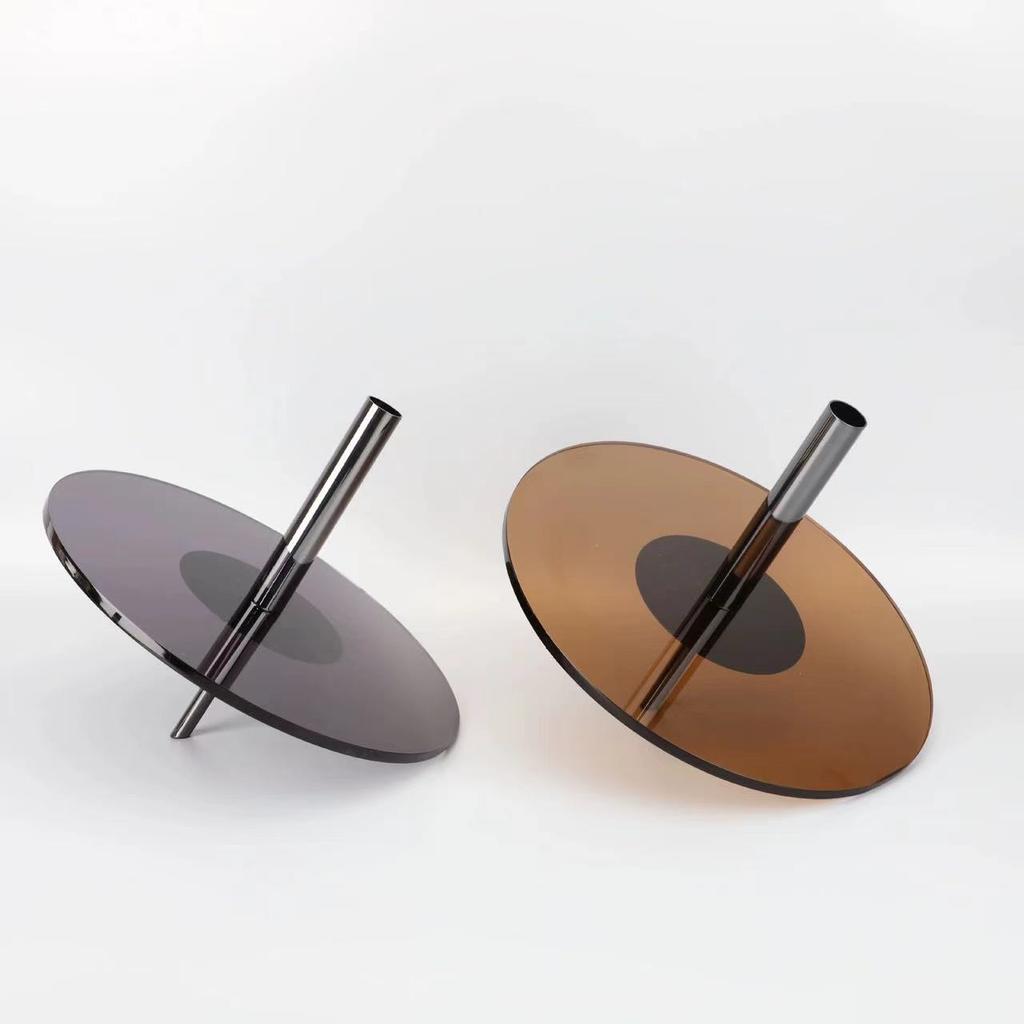 Acrylic Metal Flying Saucer Ornaments Geometric Handicrafts Flower Vase Flower Arrangement Accessories Home Decoration