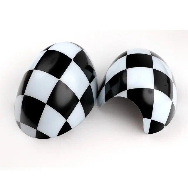 The Black Flag Rear View Mirror Covers For Mini Countryman Cooper S Clubman Paceman R55 R56 R57 R58 R59 R60 R61 Car-styling