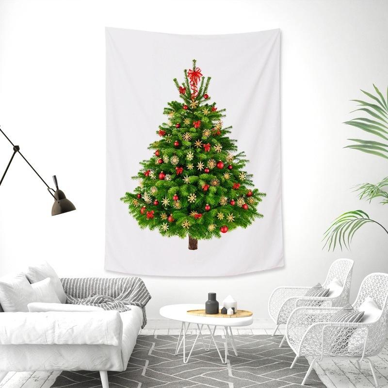 Christmas tree tapestry holiday party decoration  background cloth living room bed dormitory  home