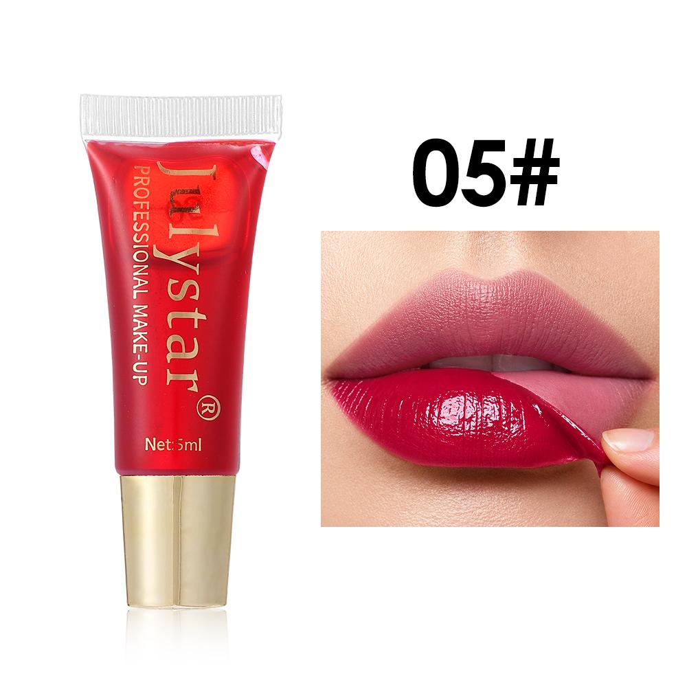 Peel Off Lip Stain Squeeze Tube, Long Lasting Waterproof Matte Lip Tint, Tear Off Liquid Lipstick, Non-Fading Smudge-Proof Lip Stain