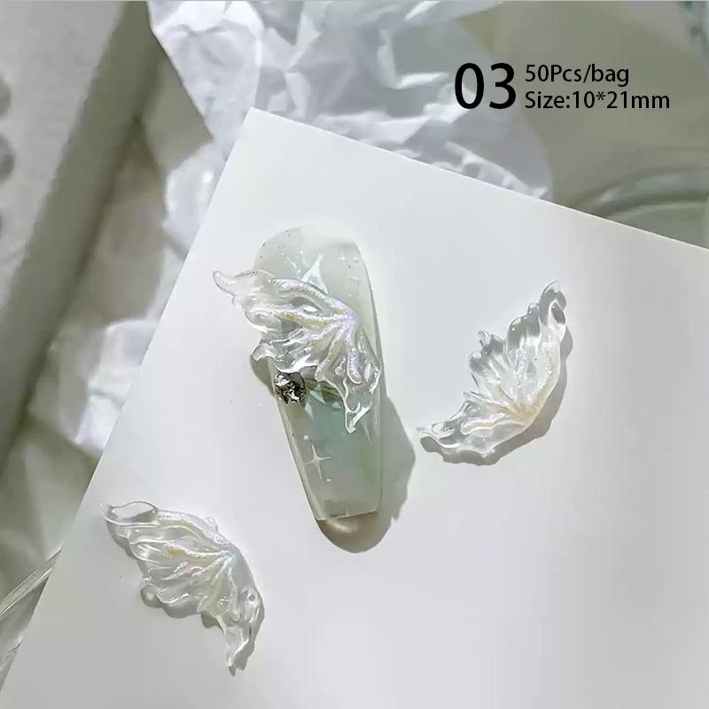 50 ks mini kosočtvercové kamínky na nehty s plochým dnem, AB barva, zdobení nehtů, křišťálové drahokamy, oslnivá manikúra, 3D dekorace na nehty