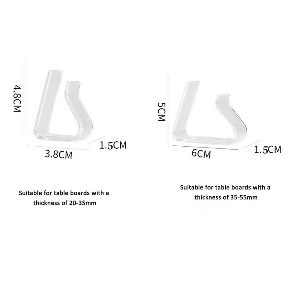 Neue 8 Stück Tischdeckenklammern Transparente Fixierklammern Haushalts-Tischdeckenhalter Kunststoffstopper Unsichtbare Anti-Rutsch-Tischklammern