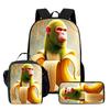Wooden Stick Man Brain Rot Schoolbag High Definition Printing Leisure Cross Border Light Backpack