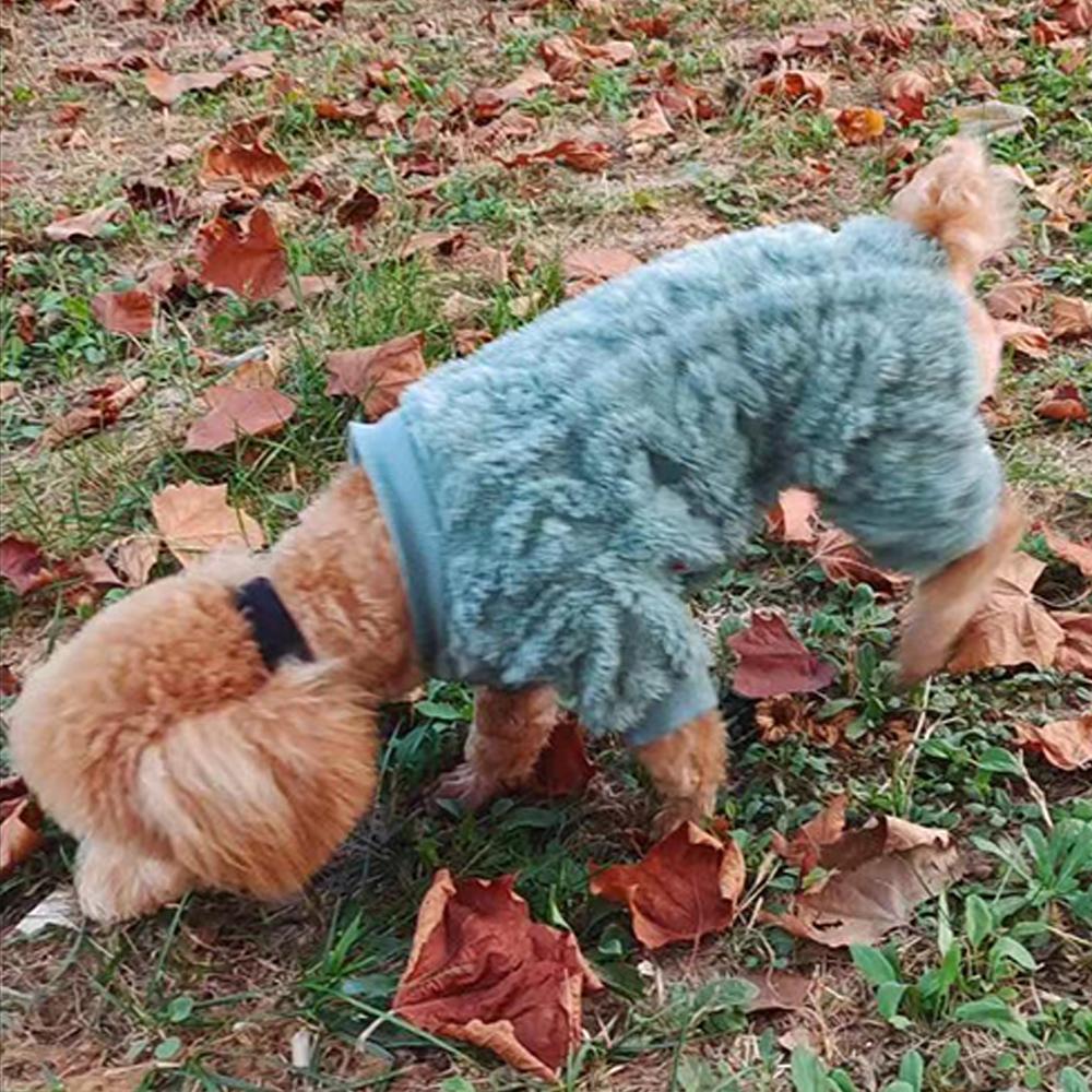 Winter Fleece Dog Sweater Cat Pullover Puppy Costume Comfortable Fashion Pet Warm Clothes Round Neck Clothes Chihuahua Yorkshire Bichon Vest