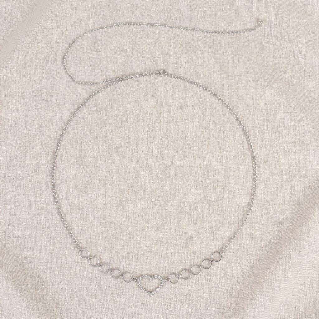 Personal Love Waist Chain Simple Temperament Geometric Circle Alloy Chain Waist Decoration