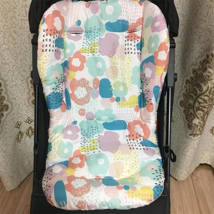 Multi-Color Rainbow Cotton Stroller & High Chair Cushion Pad