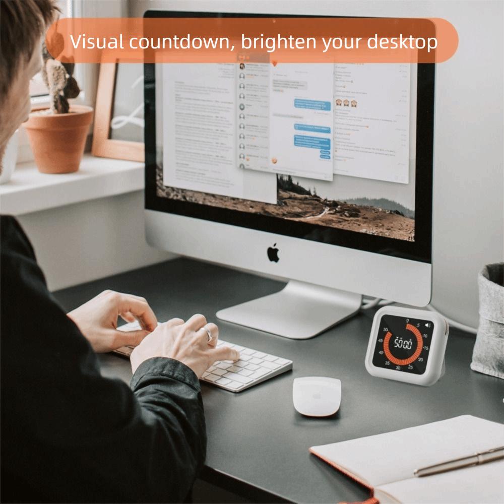 Easy to Read Countdown Timer Sound Adjustment Rechargeable Timer Visual Digital Timer  Livingroom