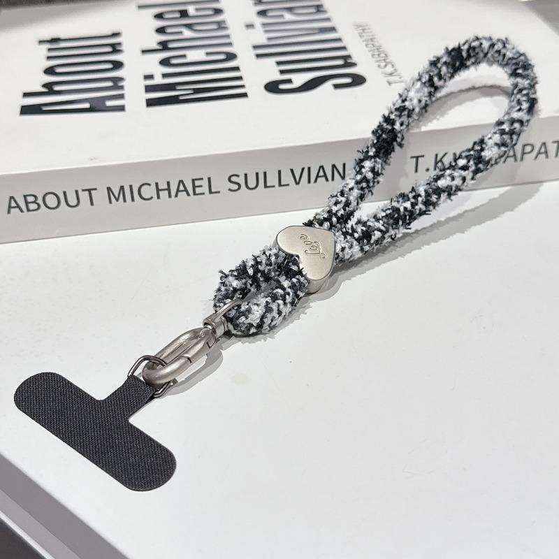 New Trendy Color Dopamine Plush Wrist Lanyard Mobile Phone Rope Anti-lost Water Cup Rope Mobile Phone Lanyard Pendant Rope