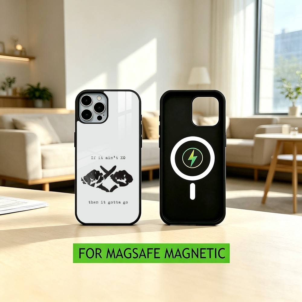 Чехол для телефона W-Weeknd X-O для iPhone17,16,15,14,13,12,11 Plus,Pro Магнитный Для Magsafe Беспроводной Зарядки iPhone14PRO