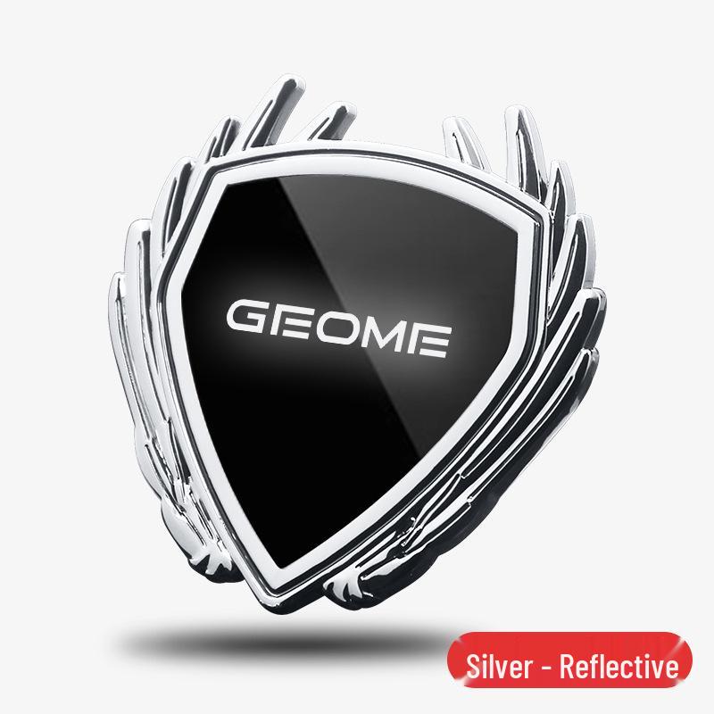 Applicable to Geely Vision Dream & Exploration Edition Car Emblem Metal Badge Decorative Sticker