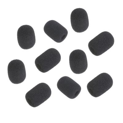 10Pc Microphone Windscreen 8mm Diameter Filter Windscreen for Headsets Microphone Universal Sponge Cover Protector