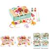 Wooden Kids Cooking Playset With Multiple Functions For Interactive Family Kitchen Game