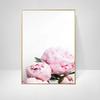 Pink Peony Canvas Painting Poster and Print Flower Letter Quote Nordic Wall Art Floral Picture Bedroom Decor Home Decoration Art