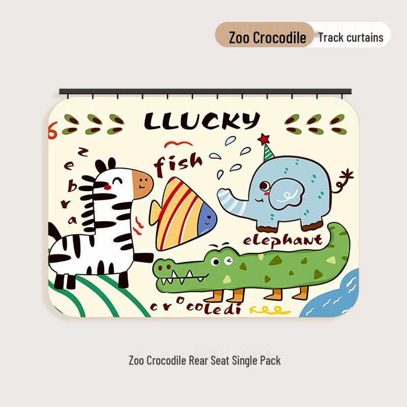 

Double-Sided Cartoon Car Sunshade - Heat Insulation Window Curtain for Sun Protection
