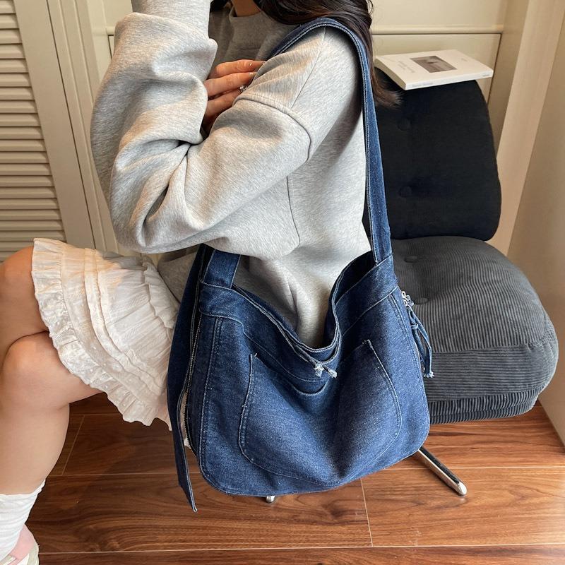 Large-capacity Artistic and Casual Crossbody Bag Student Class Backpack Single-shoulder Bag