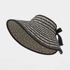 Empty Top Straw Visor Hat UV Protection Foldable Visor Hat Trendy Beach Visor Hat  Summer Outdoor