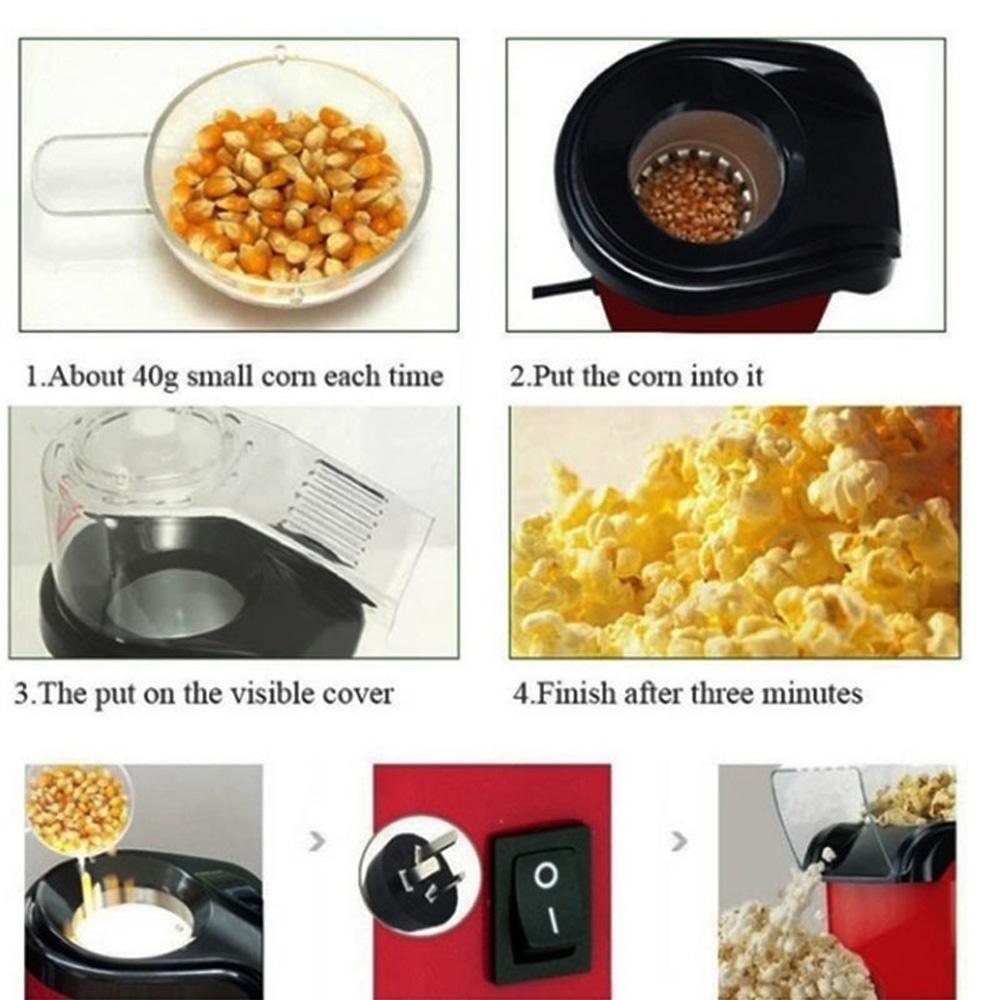 Household Home Movie Children Kid Gift Kitchen Appliances Popcorn Maker Air Popcorn Making Machine
