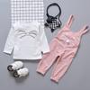 Children's Suit Toddler Cartoon Suspenders Two Piece Suit