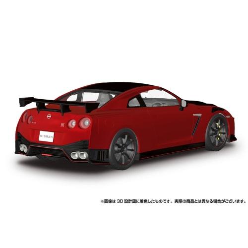 Aoshima Bunka Kyozai 1/24 Scale Rakupla Snap Car Series No.02-VR R35 NISSAN GT-R NISMO Special Edition 2022 Vibrant Red Pre-Colored Plastic Model Kit
