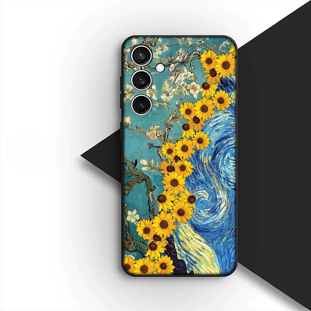 Phone Cover for Samsung Galaxy S22 S21 S20 FE Ultra Plus A07 A17 A15 A16 A25 A57 A37 Casing Case Starry Night Van Gogh Sky Art