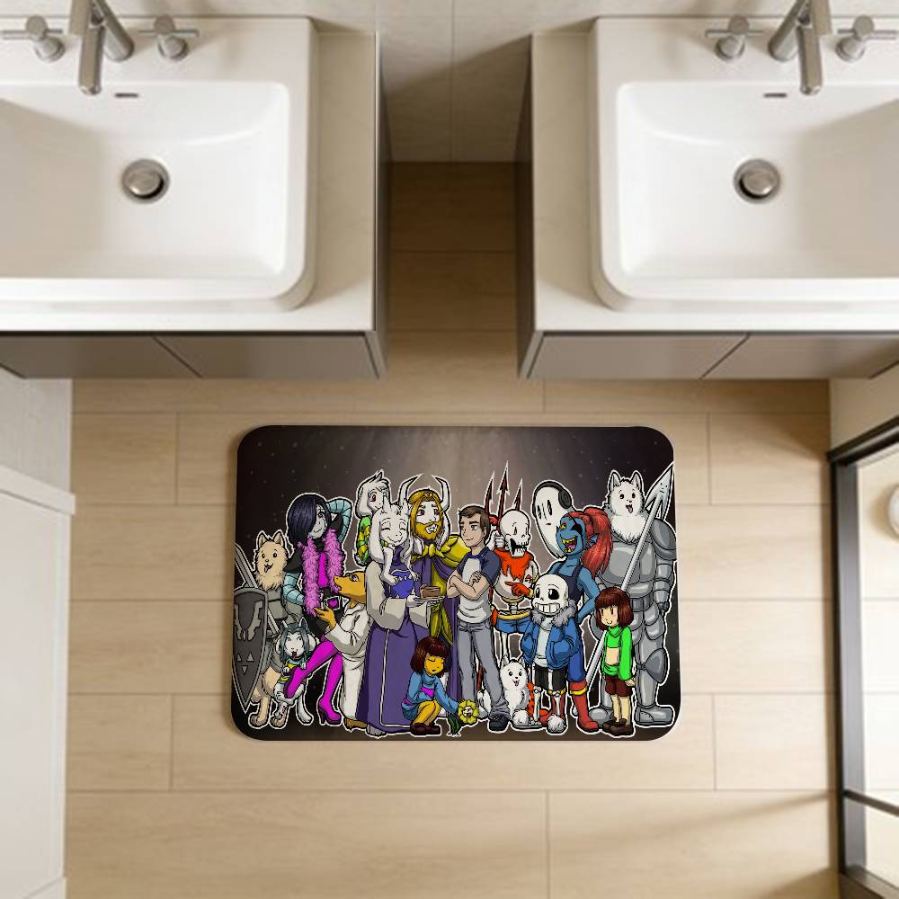 U-Undertale Floor Mat Cheaper Anti-slip Modern Living Room Balcony Printed Bedside Mats