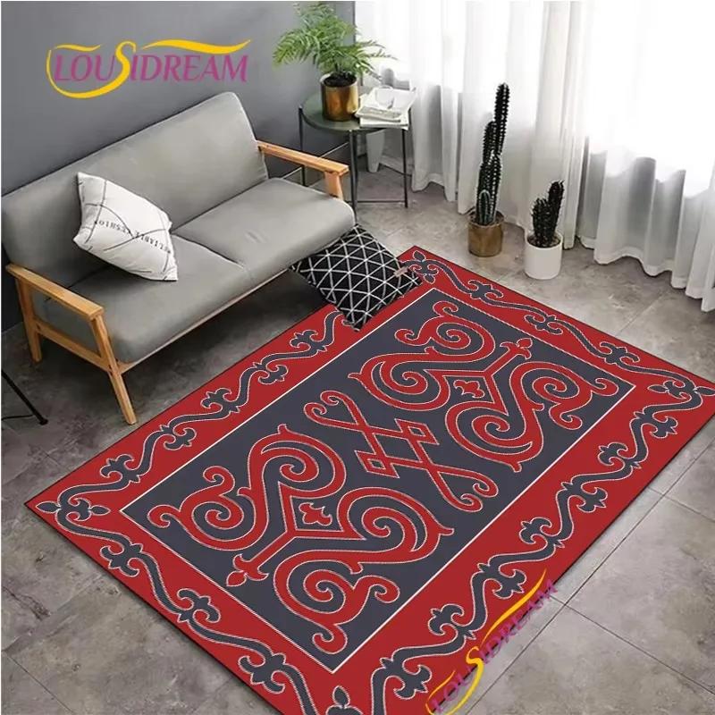 Vintage Floral Pattern Carpet for Living Room Bedroom Coffee Rug Kitchen Table Door Kids Unslip Floor Mat Birthday Gift