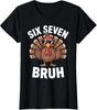 Bruh Funny Thanksgiving Turkey Give Thanks Funny Ladies' Crewneck T-Shirt