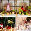 10/20pcs Mini Resin Christmas Ducks with Hat Tiny Animal Ornaments for DIY Fairy Garden Home Decor Xmas Party Favors Gift