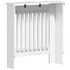 Radiator Cover Glossy White 112 x 19 x 81.5 cm