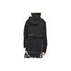 Nike Jacket Solid Color Printed Logo Zipper Hooded Long Sleeve Kids jackets Black BV3559-010