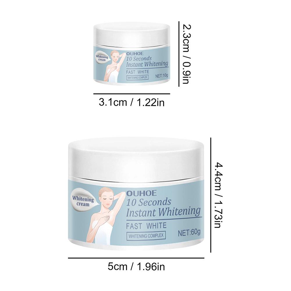 60g Schnelle Bleaching Creme Achsel Achselhöhle Bleaching Private Knie Pflege Teile Creme Creme Whiteni N7Q3