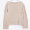 FOXEY 39917 Beige Lounge Knit Top Cashmere Sweater Tops Not Written beigeUsed