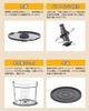 LINKChef Food Processor Mixer, Small 500ml Electric 260W, Meat Chopper, Mincer, Chopper, for Baby Food, Grated Radish, Ground Meat, Ice, Compact, Ligh