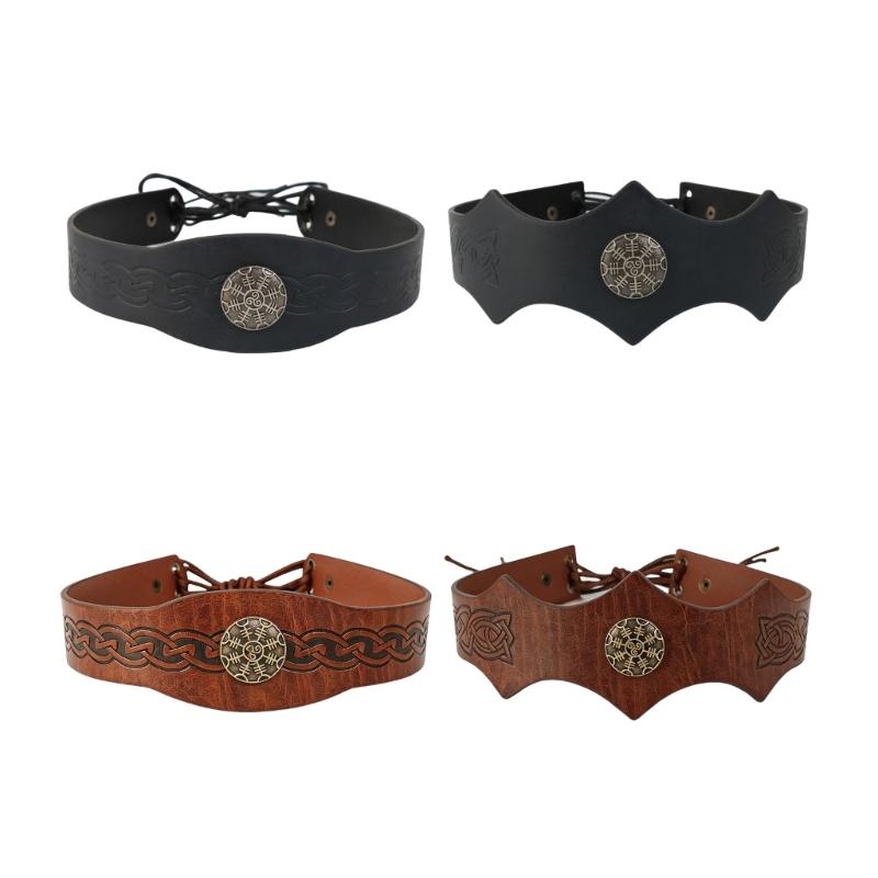 Medieval Costume Headwear Knight Headband with Embossed Pattern for Theme Party Dressingup Halloween Party Headpiece