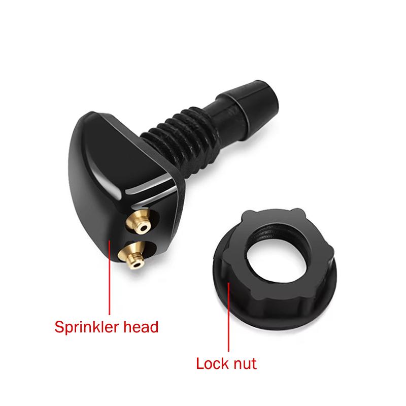 Car Windshield Wiper Washer Spray Nozzle Fits Most Car Models Car Dual Holes Windshield Washer Nozzle Water Spray