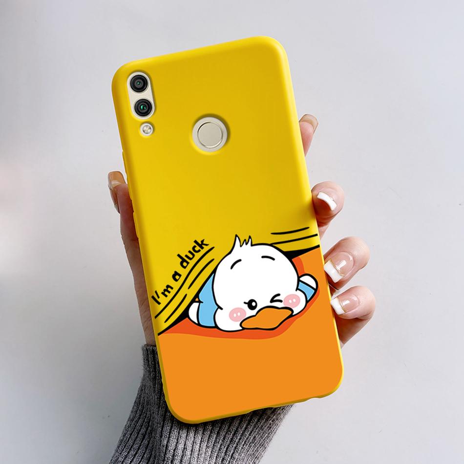For Huawei Honor 8X Case Honor8X JSN-L22 JSN-L21 Bear Phone Case Soft TPU Cover Funda For Honor 8C BKK-L21 BKK-LX1 Honor8C Capa