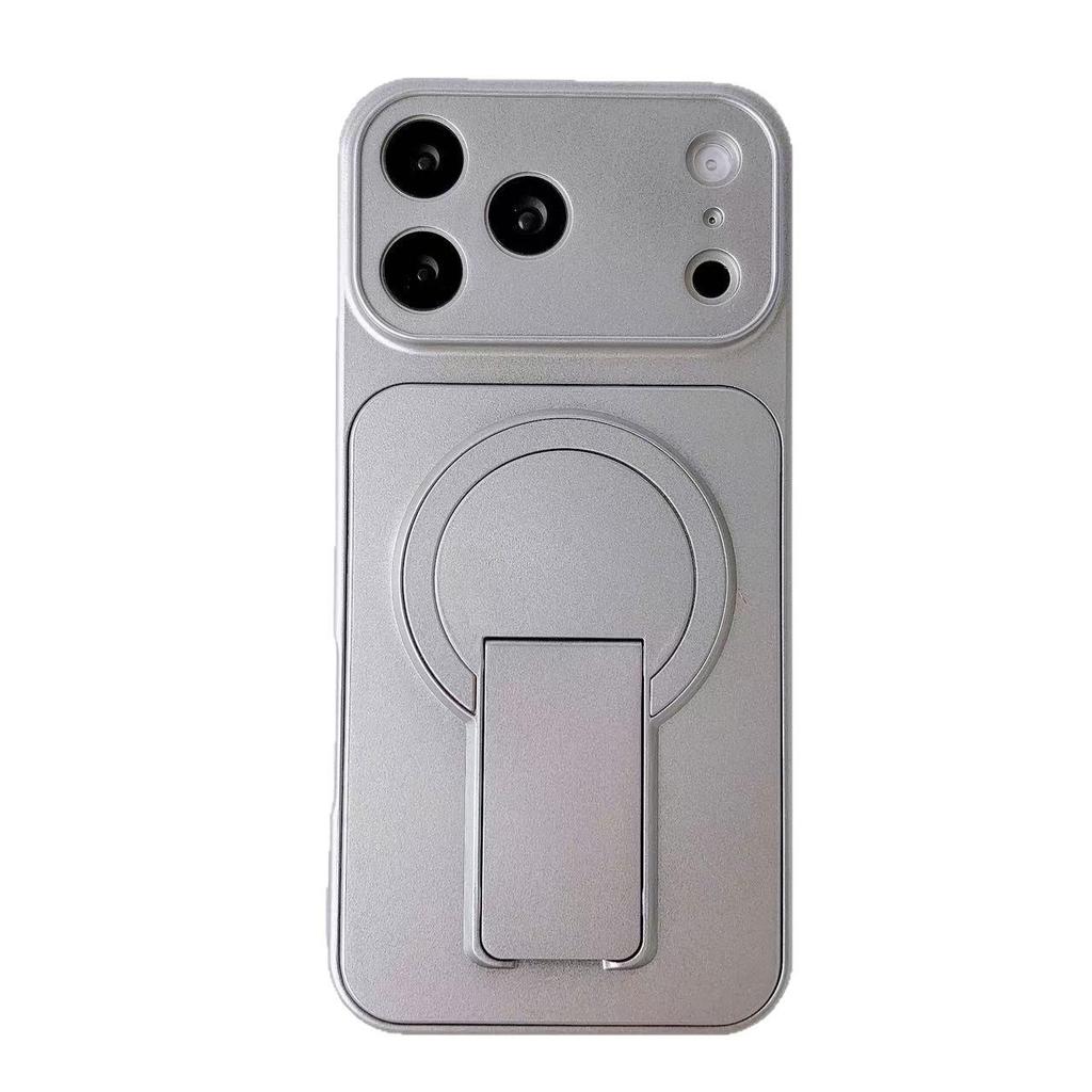 Liquid Silicone Magnetic Stand Case for iPhone 17 PRO MAX - Full Coverage Protective Apple 16 Case