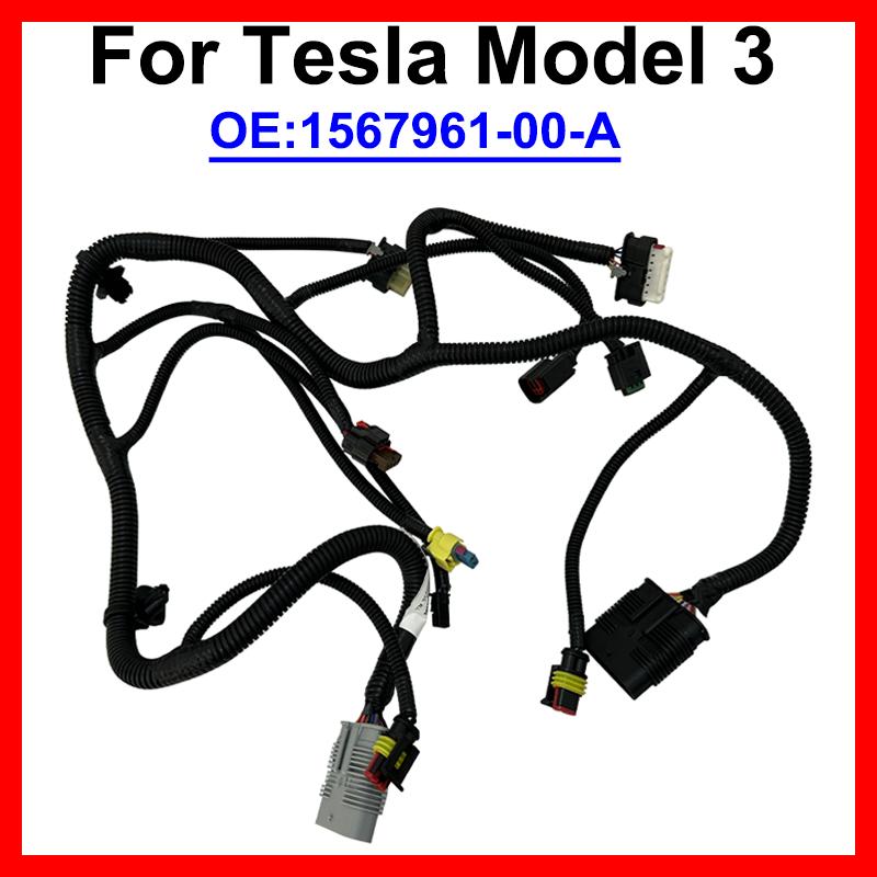 1567961-00-A For Tesla Model 3 Front Radiator Bracket Fan Accessories Car Gantry Radiator Bracket Wiring Harness Auto Parts